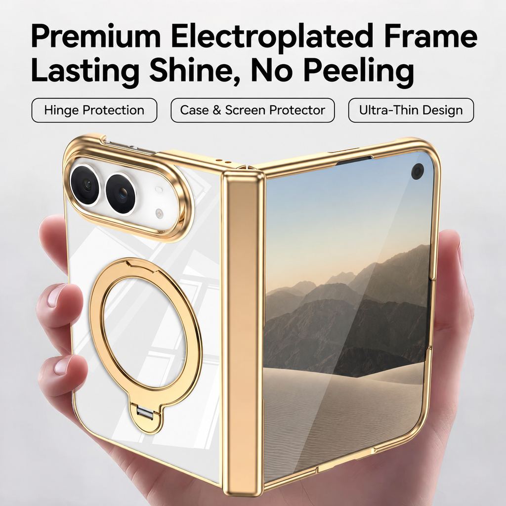 Crystal Clear Magnetic Stand Case for iPhone Duo
