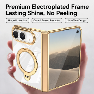 Crystal Clear Magnetic Stand Case for iPhone Duo