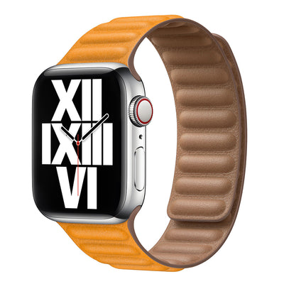 Magnetic Leather Link Band