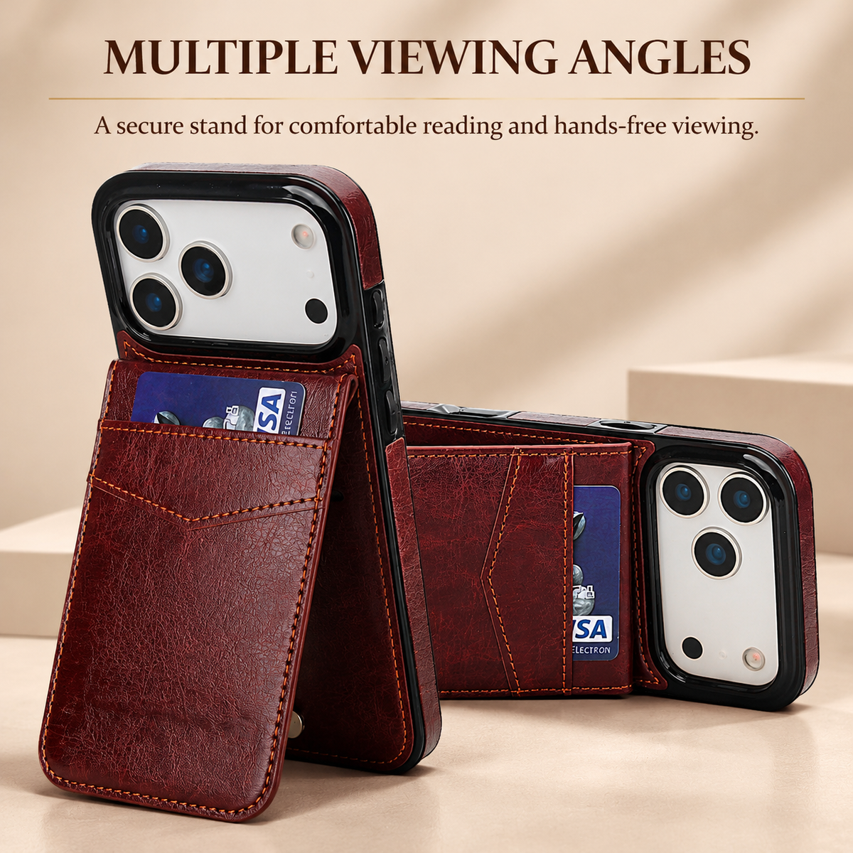 Minimal Luxury Leather Wallet Case
