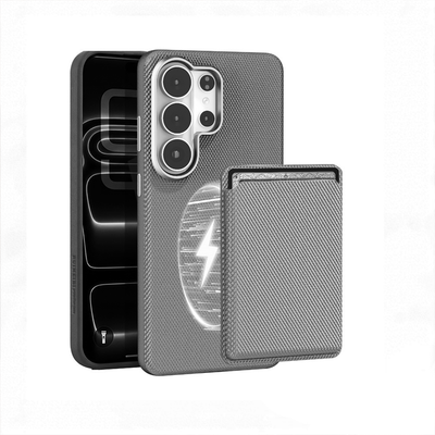 Tech Fabric WalletSlot Magnetic Galaxy Phone Case