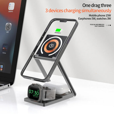 T33-3in 1 Wireless Charging Station