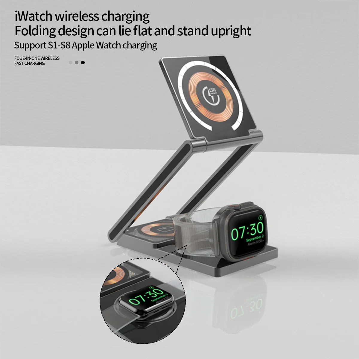 T33-3in 1 Wireless Charging Station