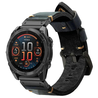 Vintage Leather Band For Garmin
