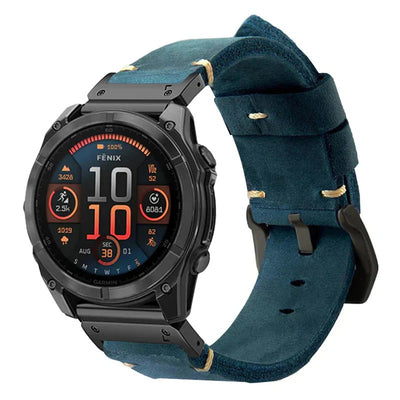 Vintage Leather Band For Garmin