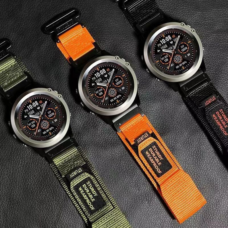 Nylon Canvas Loop Velcro Band For Garmin