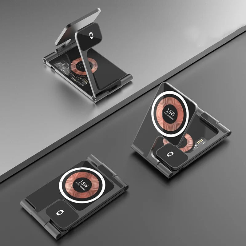 T25-3in 1  Wireless Charging Station