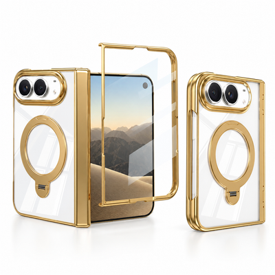 Crystal Clear Magnetic Stand Case for iPhone Duo